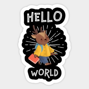 Hello World! Sticker